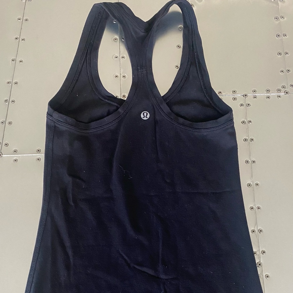 Lululemon Racer Back Tank Top, Black, size 2
